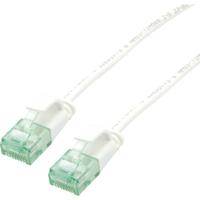 roline recycled material RJ45 (cross) Netwerkkabel Aansluitkabel CAT 6A U/UTP 1 m Wit