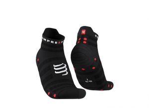 Compressport Pro racing v4.0 low cut hardloopsokken zwart T4