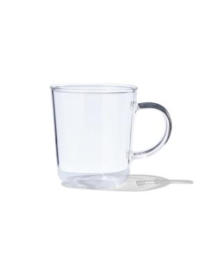HEMA Koffiemok Chicago 130 ml glas (transparant)