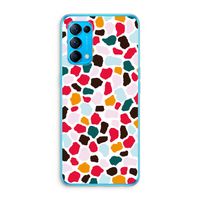 Colored Giraffe: Oppo Find X3 Lite Transparant Hoesje