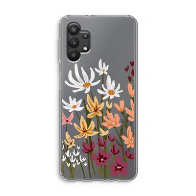 Painted wildflowers: Samsung Galaxy A32 5G Transparant Hoesje
