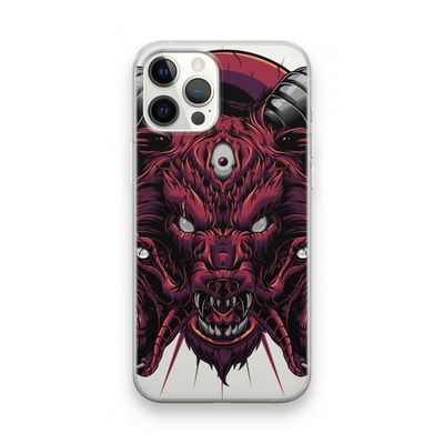 Hell Hound and Serpents: iPhone 12 Pro Max Transparant Hoesje