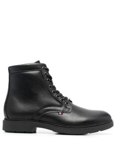 Tommy Hilfiger bottines en cuir à lacets - Noir