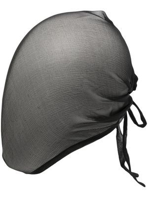 Maison Margiela masque Georgette en soie - Noir