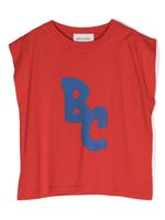 Bobo Choses t-shirt sans manches à logo imprimé - Rouge