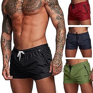 Voor heren Hardloopshorts Atletische shorts Trekkoord Kleding Onderlichaam Ademend Lichtgewicht Sneldrogend Sportschooltraining Hardlopen Joggen Sportkleding Sportkleding Zwart Rood blauw Lightinthebox