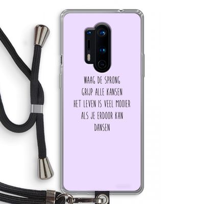 Sprong: OnePlus 8 Pro Transparant Hoesje met koord