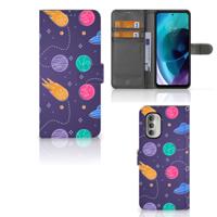 Motorola Moto G51 5G | Wallet Case | met Pasjes | Space