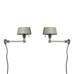 Tonone Bolt Bed Underfit wandlamp met stekker set van 2 Flux Green