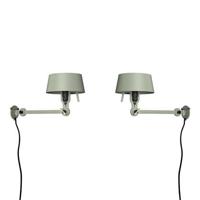 Tonone Bolt Bed Underfit wandlamp met stekker set van 2 Flux Green