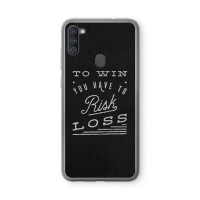 Risk loss: Samsung Galaxy A11 Transparant Hoesje