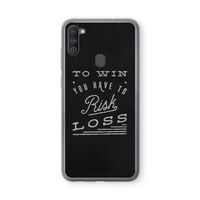 Risk loss: Samsung Galaxy A11 Transparant Hoesje Risk loss: Samsung Galaxy A11 Transparant Hoesje