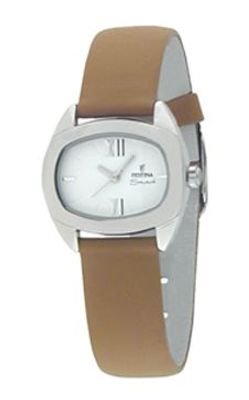 Horlogeband Festina F16013-1 Leder Bruin 16mm