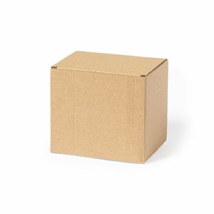Opbergdoosje/geschenkdoosje - karton -bruin - 12 x 10,6 x 9 cm