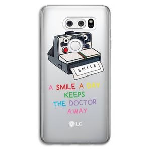 Smile: LG V30 Transparant Hoesje
