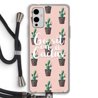 Cactus quote: OnePlus 9 Transparant Hoesje met koord