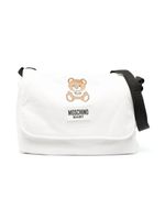 Moschino Kids sac à langer matelassé à logo - Blanc