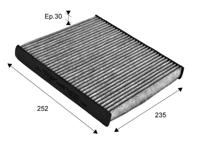 Interieurfilter CLIMFILTER PROTECT VALEO, u.a. für Seat, VW, Audi, Skoda, Cupra