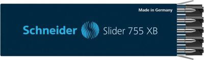 10 Schneider Slider 755 XB balpenvullingen zwart