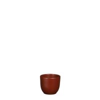Tusca pot round d. brown matt - h7,5xd8,5cm - Mica Decorations - thumbnail
