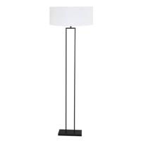 Steinhauer VloerlampStang zwart met witte kap - 3844ZW