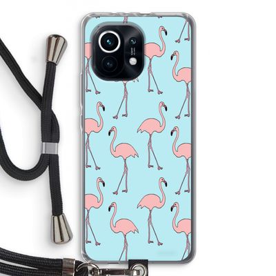 Anything Flamingoes: Xiaomi Mi 11 Transparant Hoesje met koord