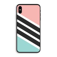 Strepen pastel: iPhone XS Biologisch afbreekbaar hoesje