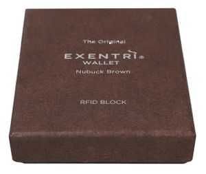 EXENTRI EX 018 portemonnee Man Echt leer Bruin