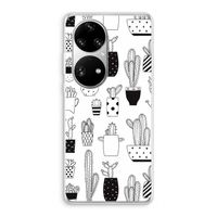 Cactusmotief: Huawei P50 Pro Transparant Hoesje
