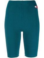 Tommy Jeans short cycliste à patch logo - Bleu