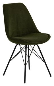 Bendt Eetkamerstoel 'Liva' Rib, kleur Olijfgroen