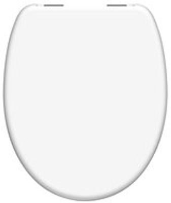 Duroplast WC-bril WHITE met soft-close, wit