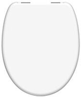 Duroplast WC-bril WHITE met soft-close, wit