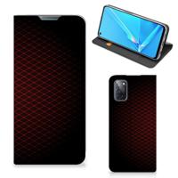 OPPO A52 | A72 | Hoesje met Magneet | Geruit Rood