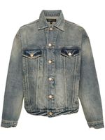 Purple Brand veste oversize P027 en jean - Bleu - thumbnail