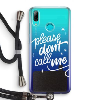 Don't call: Huawei P Smart (2019) Transparant Hoesje met koord