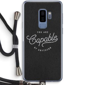 Capable: Samsung Galaxy S9 Plus Transparant Hoesje met koord