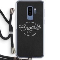 Capable: Samsung Galaxy S9 Plus Transparant Hoesje met koord