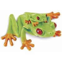 Plastic speelgoed dieren figuur roodoog boomkikker 7 cm   - - thumbnail