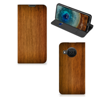 Nokia X20 | X10 Book Wallet Case Donker Hout - thumbnail