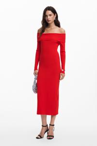 Bardot-jurk - RED - XS