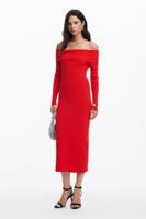 Bardot-jurk - RED - XS