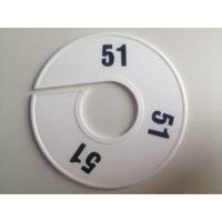 Maatring 11 cm wit/zwart 51