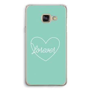 Forever heart pastel: Samsung A3 (2017) Transparant Hoesje
