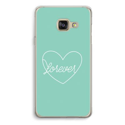 Forever heart pastel: Samsung A3 (2017) Transparant Hoesje