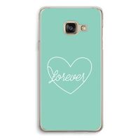 Forever heart pastel: Samsung A3 (2017) Transparant Hoesje