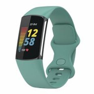 FitBit Charge 5 & 6 Sportbandje met dubbele lus - Dennenboom groen - Maat: L