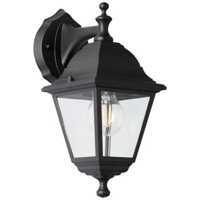 Briljante buitenapplique afstammeling Nissie noir E27 1x60w