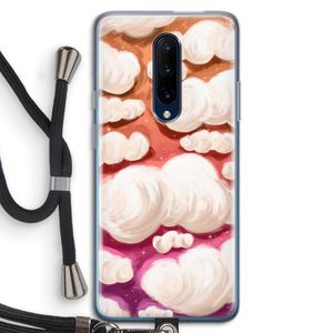 Katoen Wolken: OnePlus 7 Pro Transparant Hoesje met koord