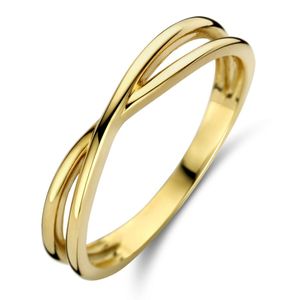 Ring Crossed geelgoud 3,5 mm